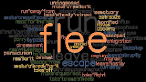 FLEE Synonyms: 109 Similar and Opposite Words .